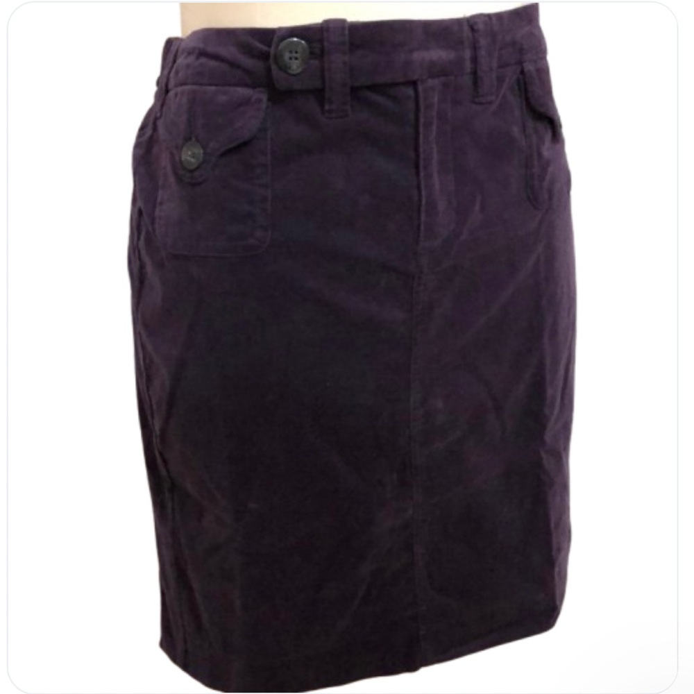 Avenue Stretch Velvet Skirt.